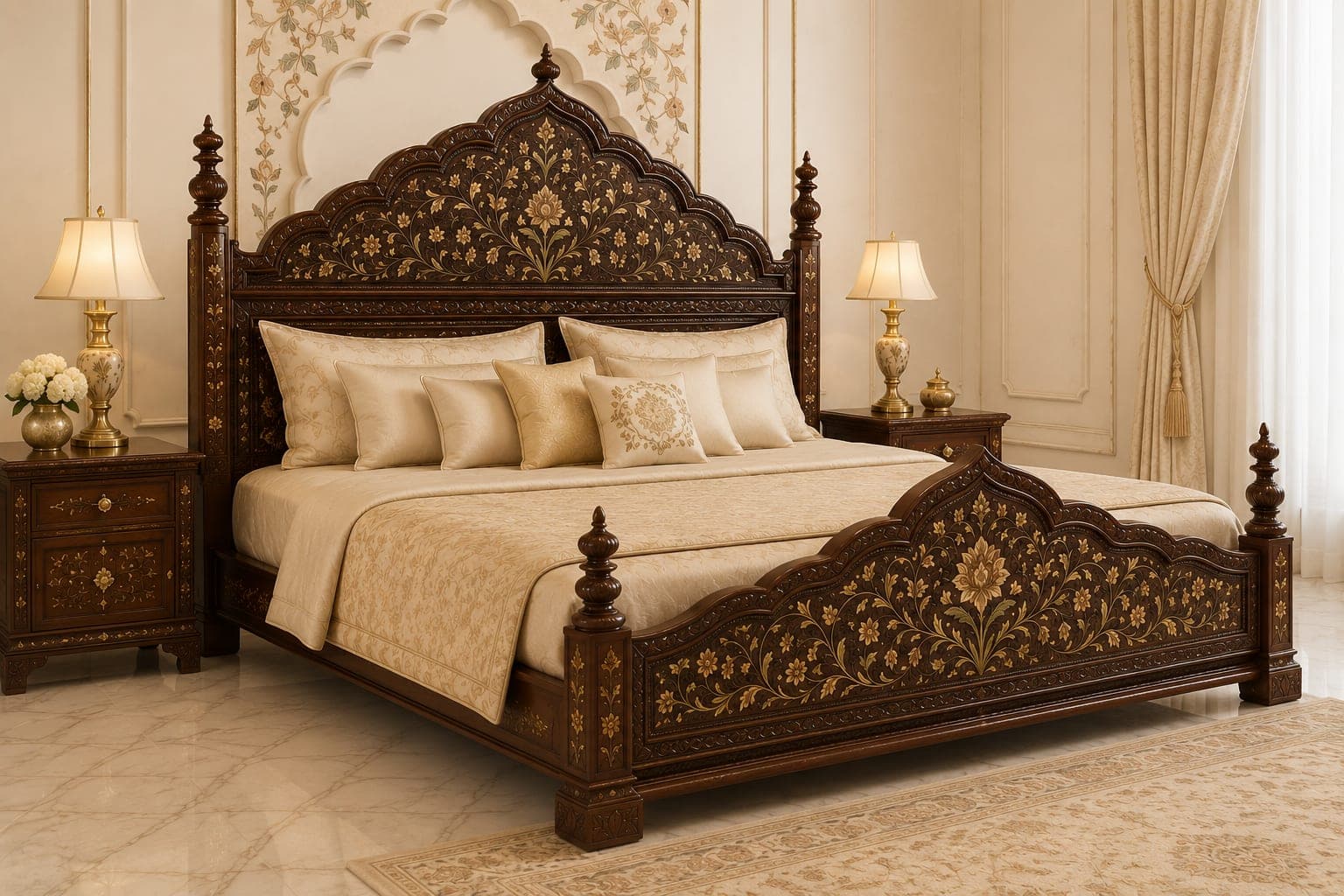 Mughal Grace Bed - view 2
