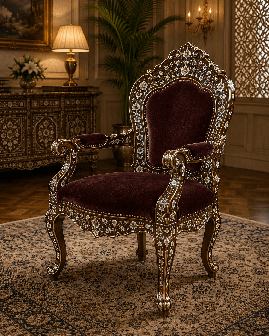 Sheesh Mahal Armchair - view 1