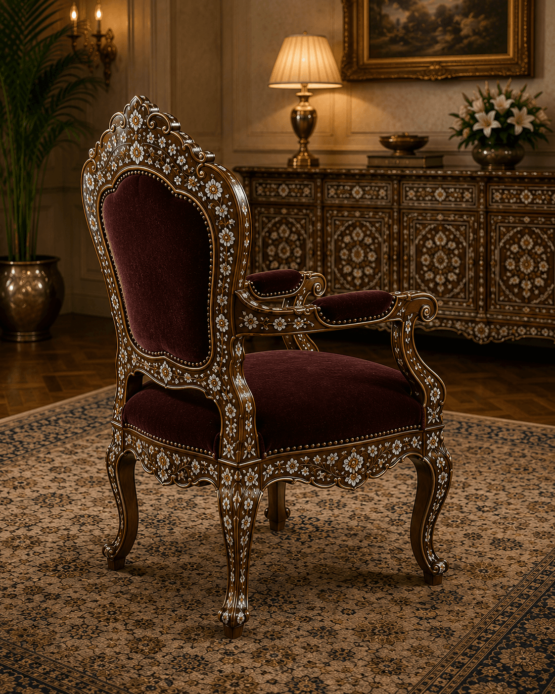 Sheesh Mahal Armchair - view 2