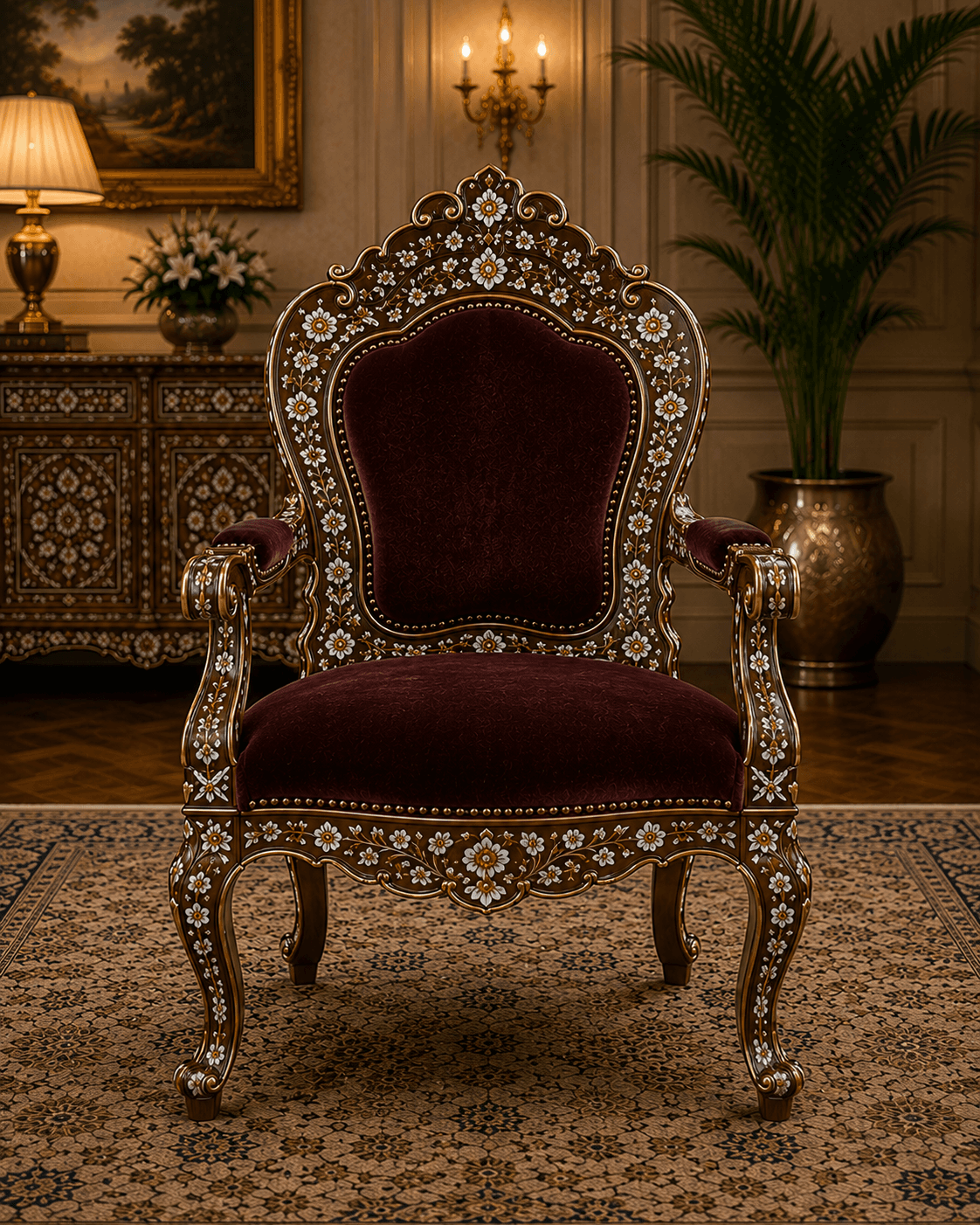 Sheesh Mahal Armchair - view 3