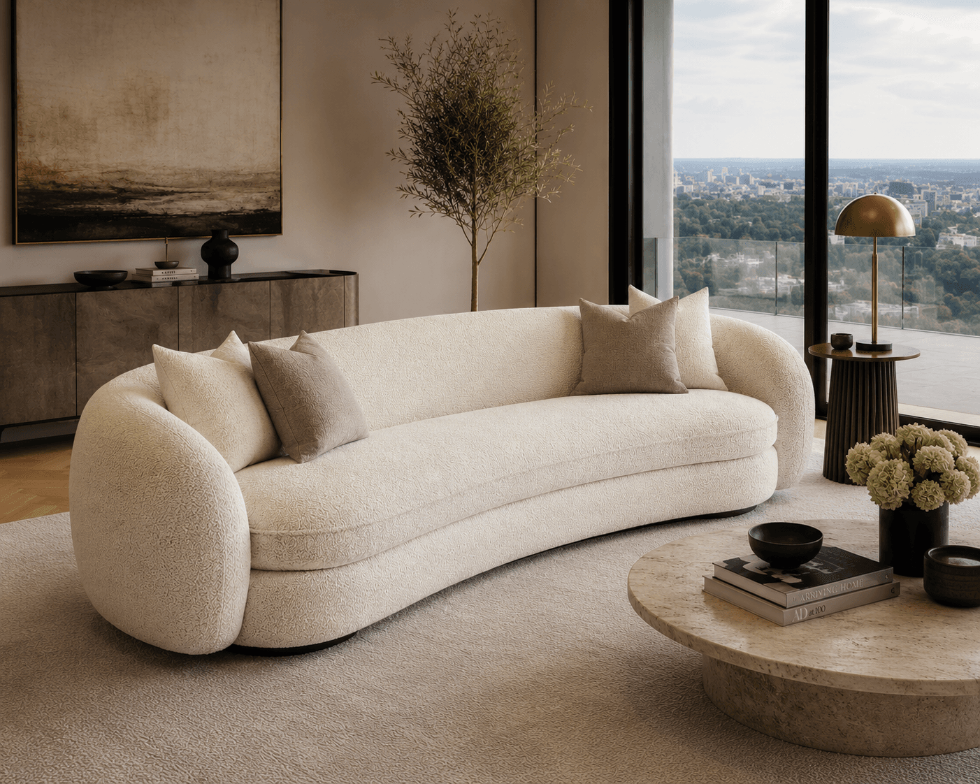 Kensington Curved Sofa - view 2
