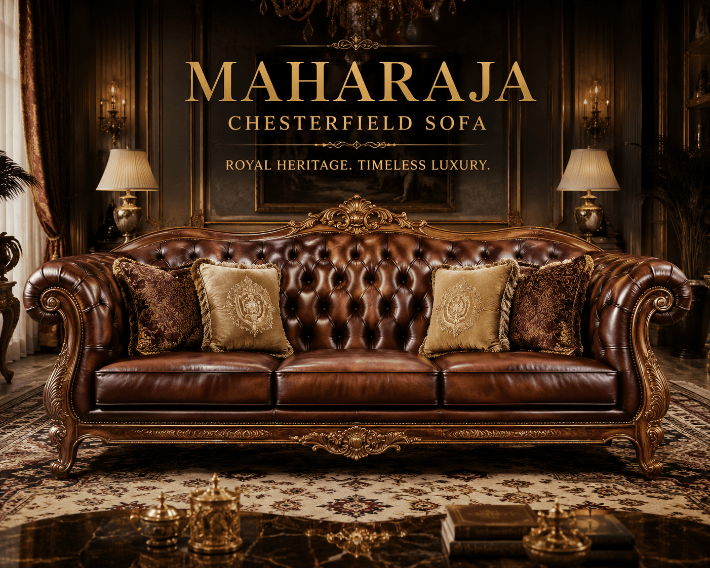 Maharaja Chesterfield Sofa - view 1
