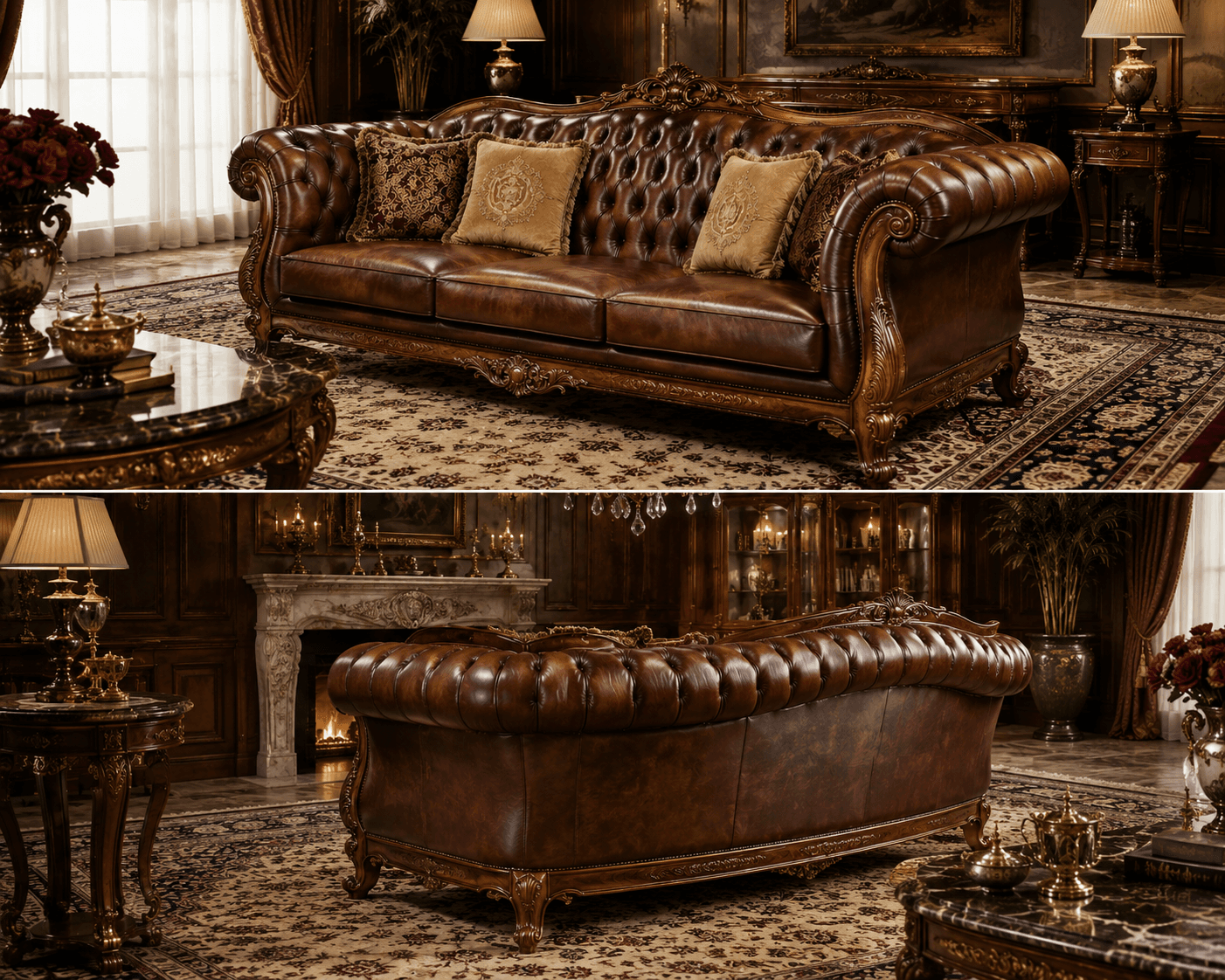 Maharaja Chesterfield Sofa - view 2