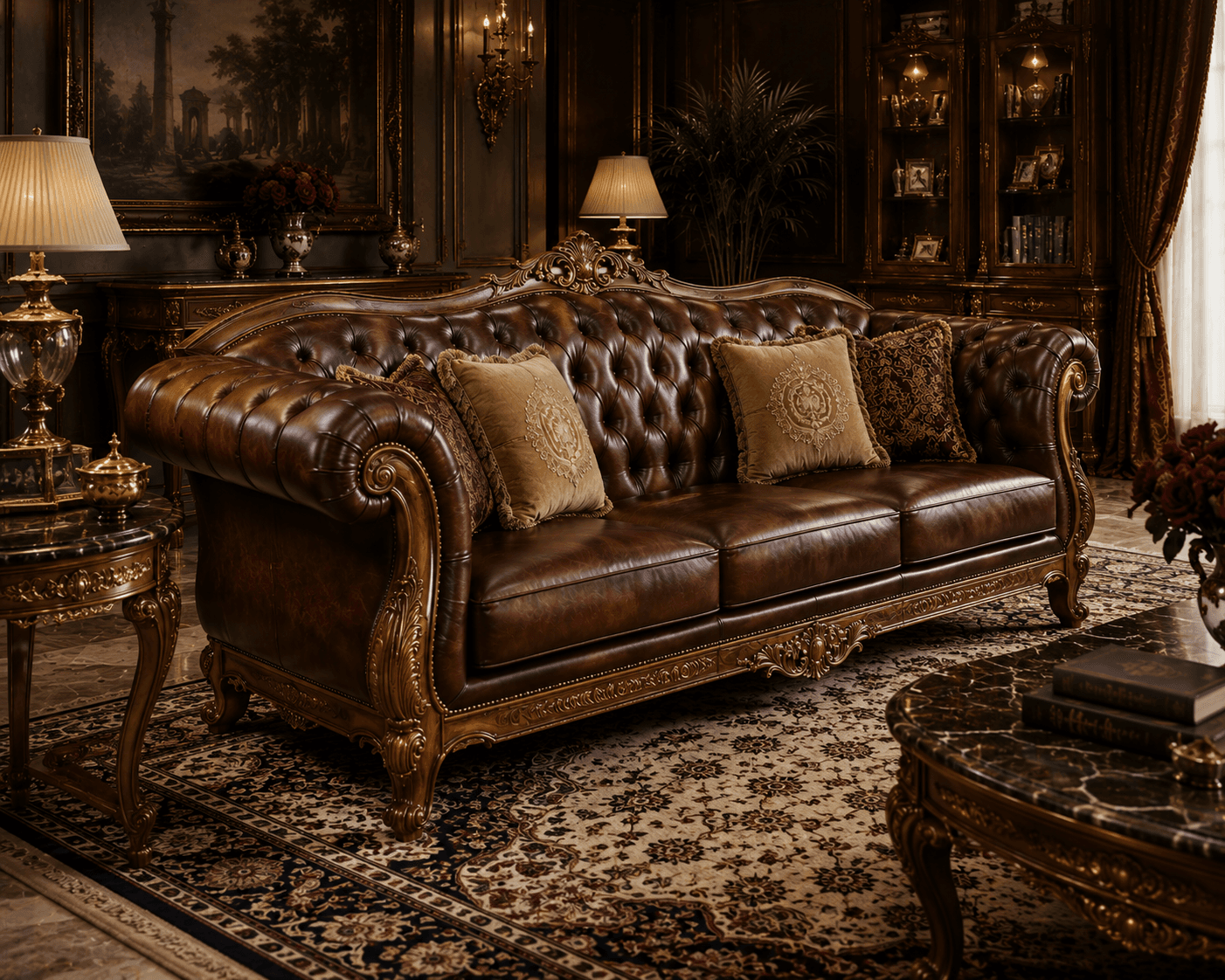 Maharaja Chesterfield Sofa - view 3