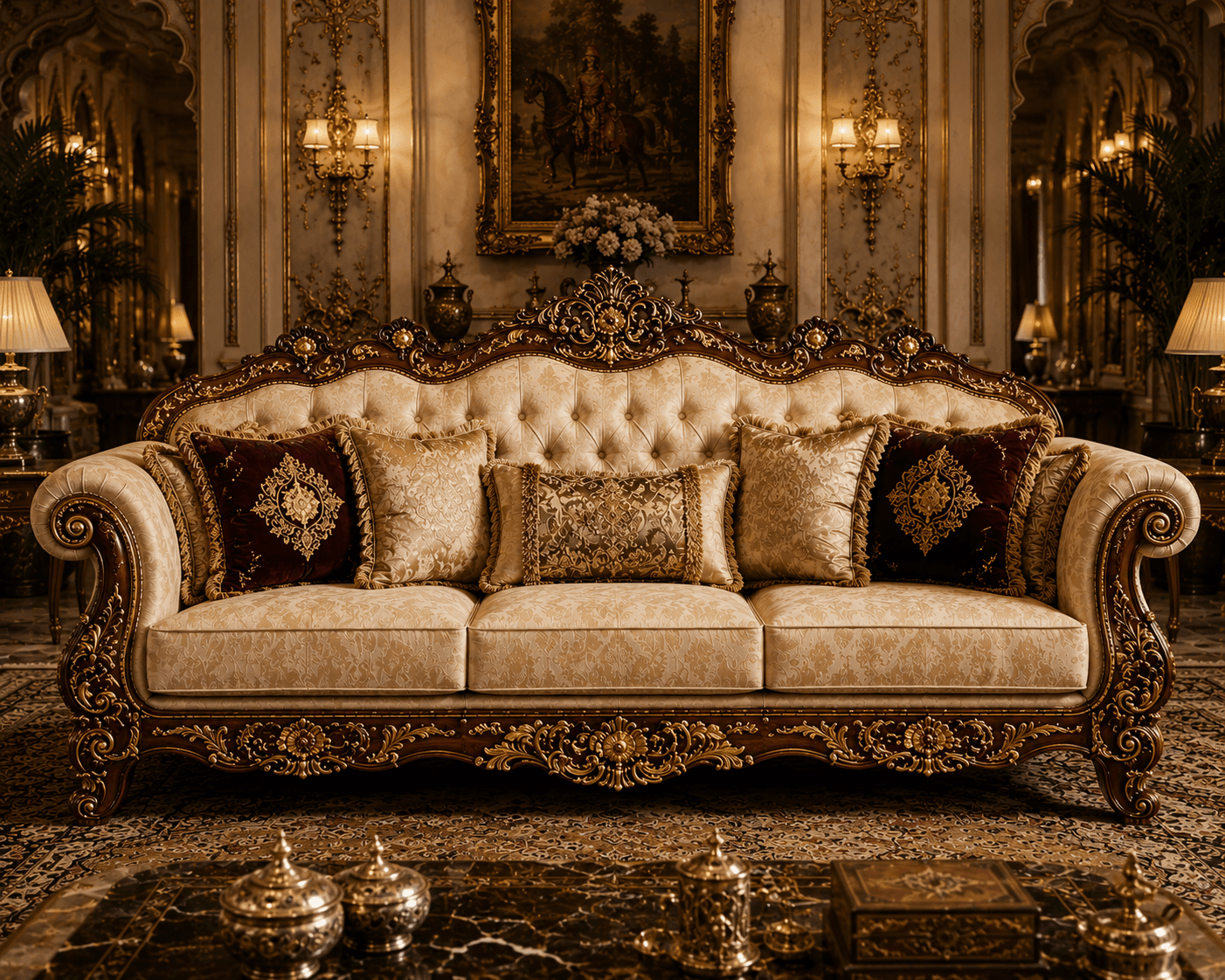 Rajwada Heritage Sofa - view 2